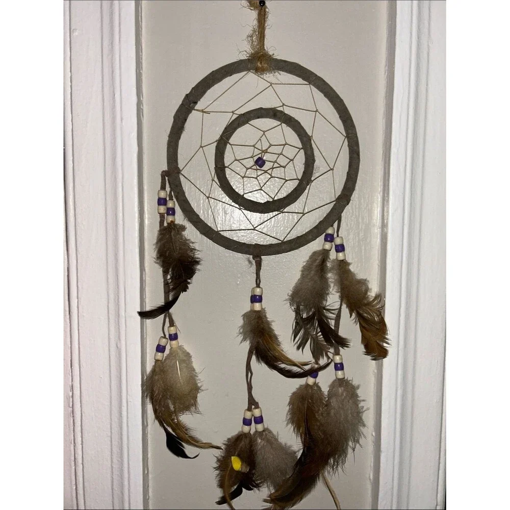 Leather Bead Dream Catchers Lot of 5 Variety Small-Large EUC
